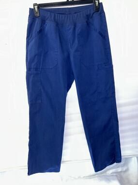 Cherokee Workwear Professionals Scrub Pants Navy Blue Pull-On WW170 Medium